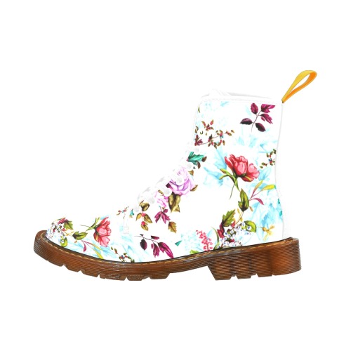 Flowers Custom Canvas Boots For Women Model 1203H