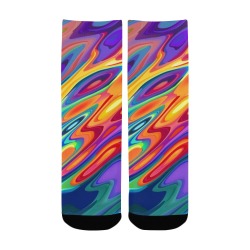 Colorful Abstract Kid Socks Kids' Custom Socks