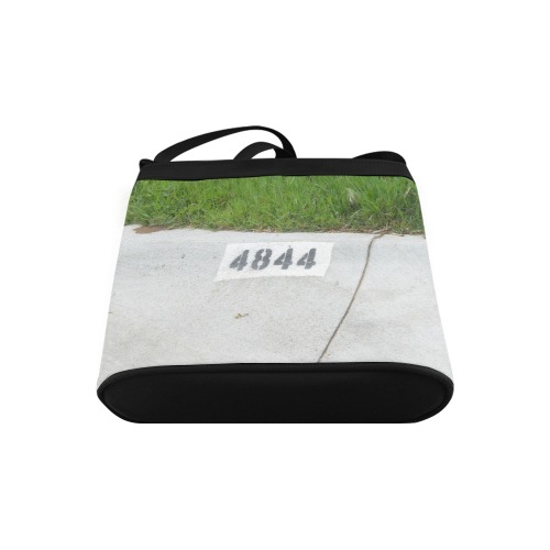 Street Number 4844 with Black Background Crossbody Bags (Model 1613)