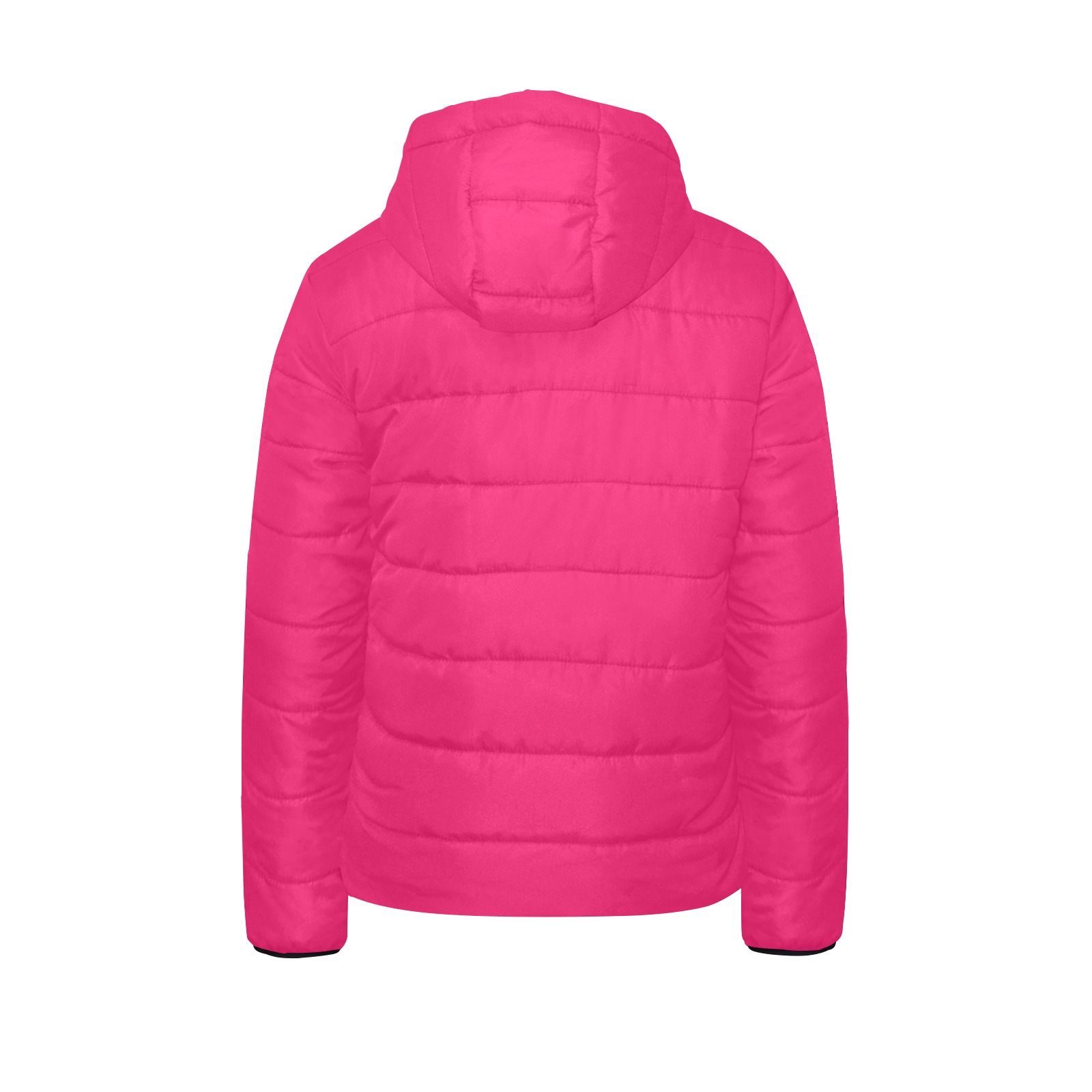 color ruby Kids' Padded Hooded Jacket (Model H45)