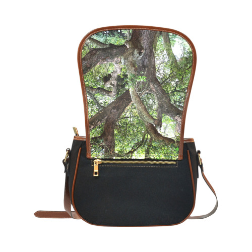 Oak Tree In The Park 7659 Stinson Park Jacksonville Florida Saddle Bag/Small (Model 1649)(Flap Customization)