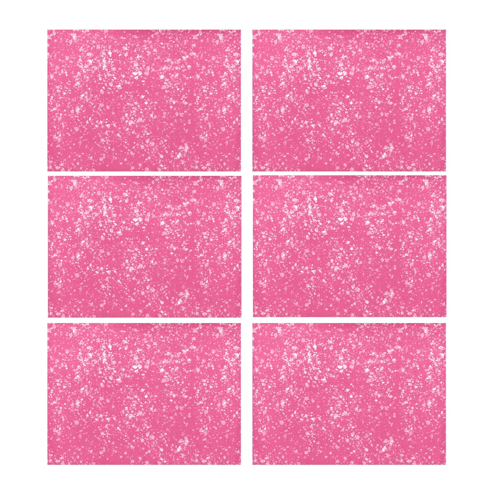 pink abstract Placemat 14’’ x 19’’ (Set of 6)