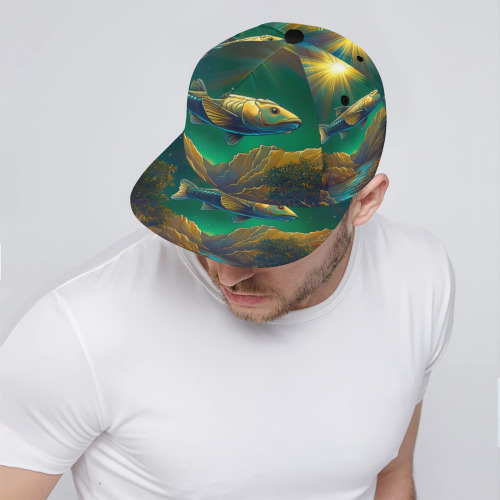 Celestial Swim All Over Print Snapback Hat