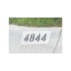 Street Number 4844 Placemat 12’’ x 18’’ (Set of 6)