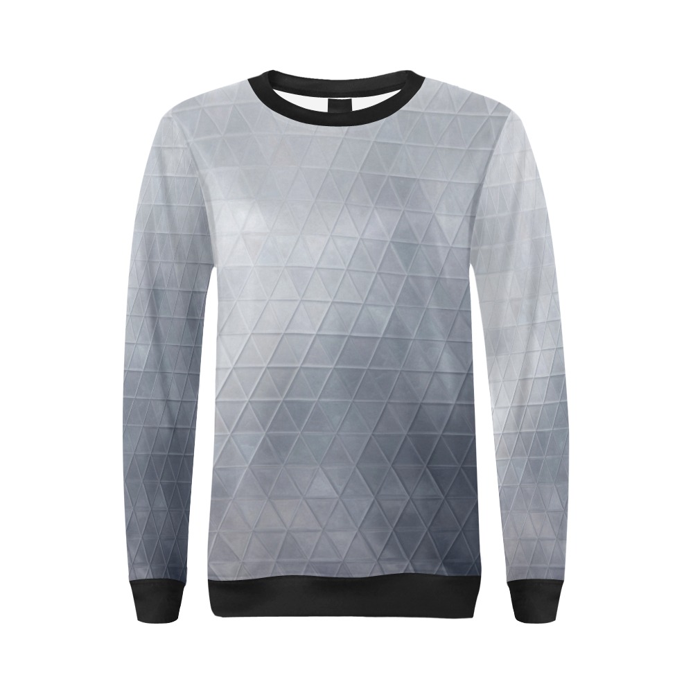 mosaic triangle 13 All Over Print Crewneck Sweatshirt for Women (Model H18)