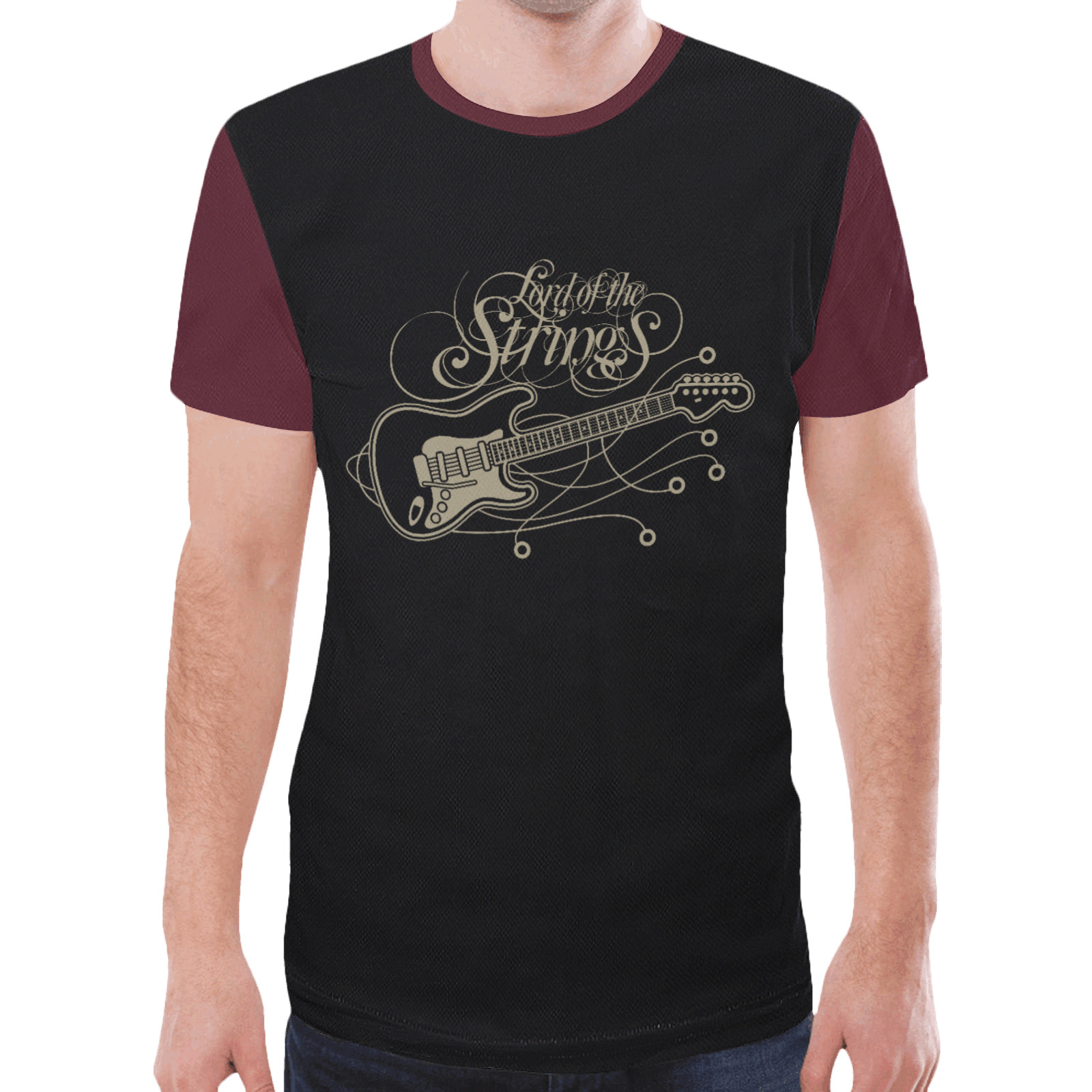 GUITAR Strings New All Over Print T-shirt for Men (Model T45)