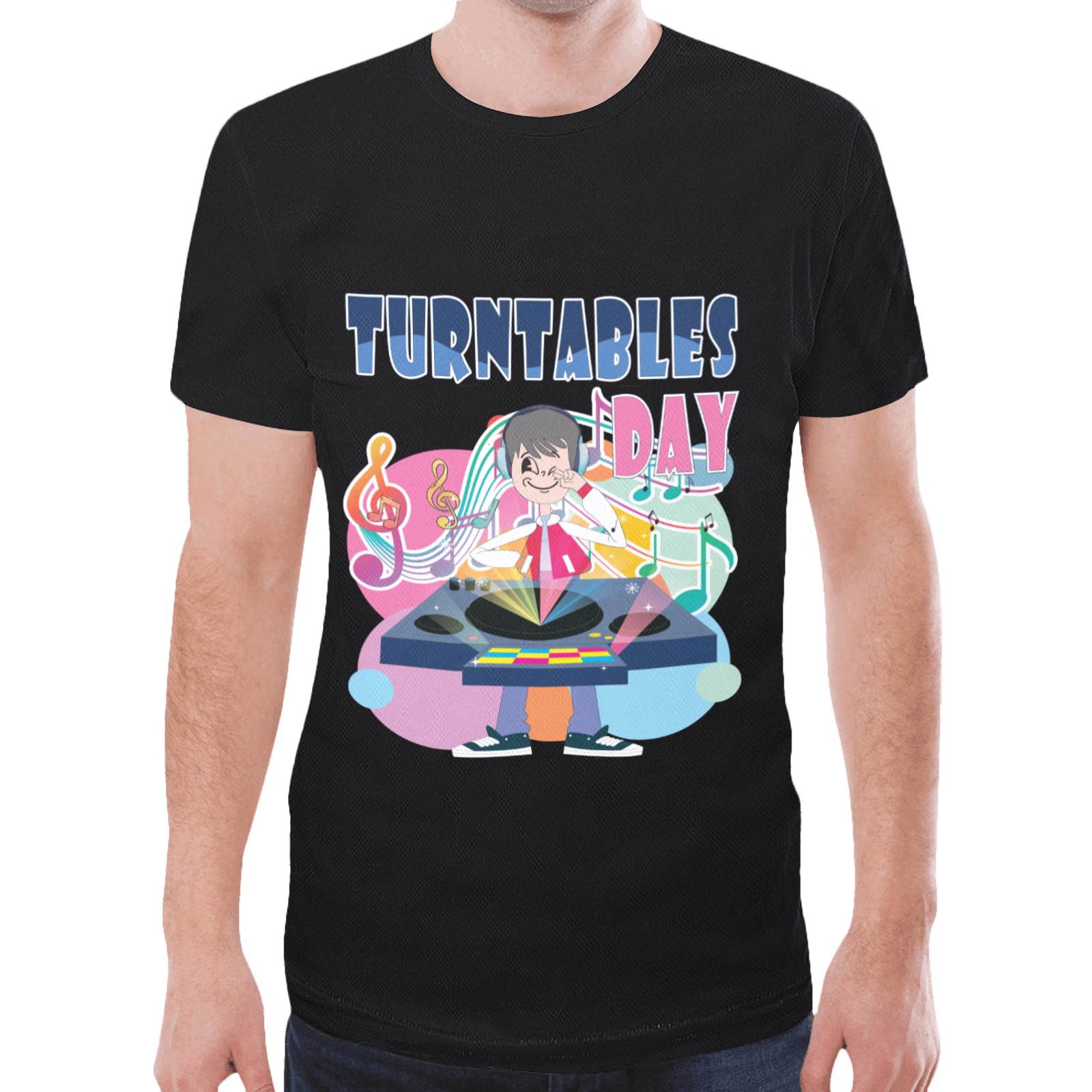 TURNTABLES DAY New All Over Print T-shirt for Men (Model T45)