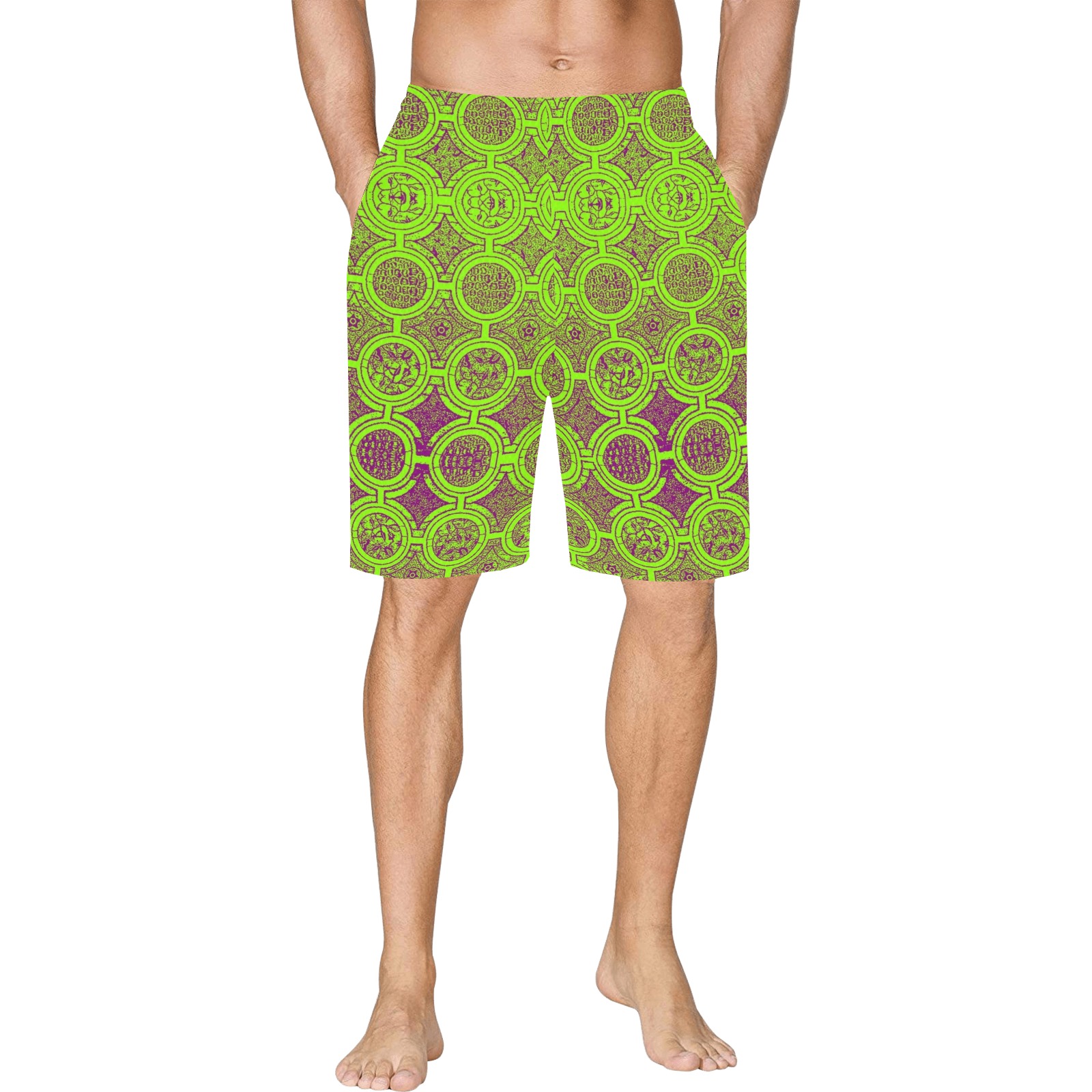 AFRICAN PRINT PATTERN 2 All Over Print Basketball Shorts with Pocket