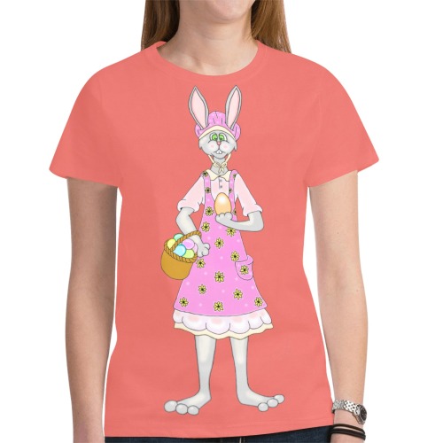 Easter Mom Bunny New All Over Print T-shirt for Women (Model T45)