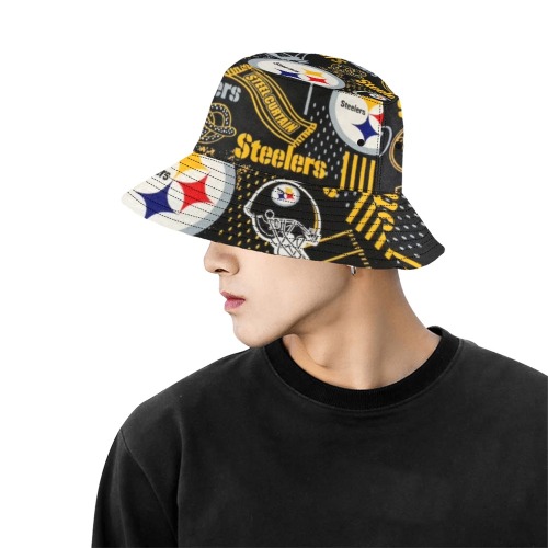 Steelers All Over Print Bucket Hat for Men