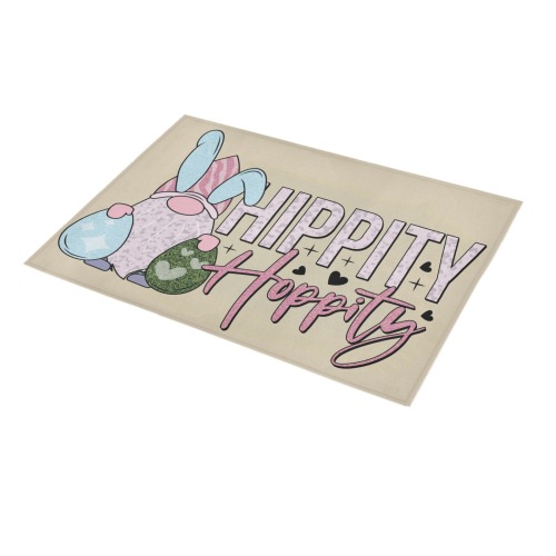 Hippity Hoppity Easter Gnome Azalea Doormat 30" x 18" (Sponge Material)
