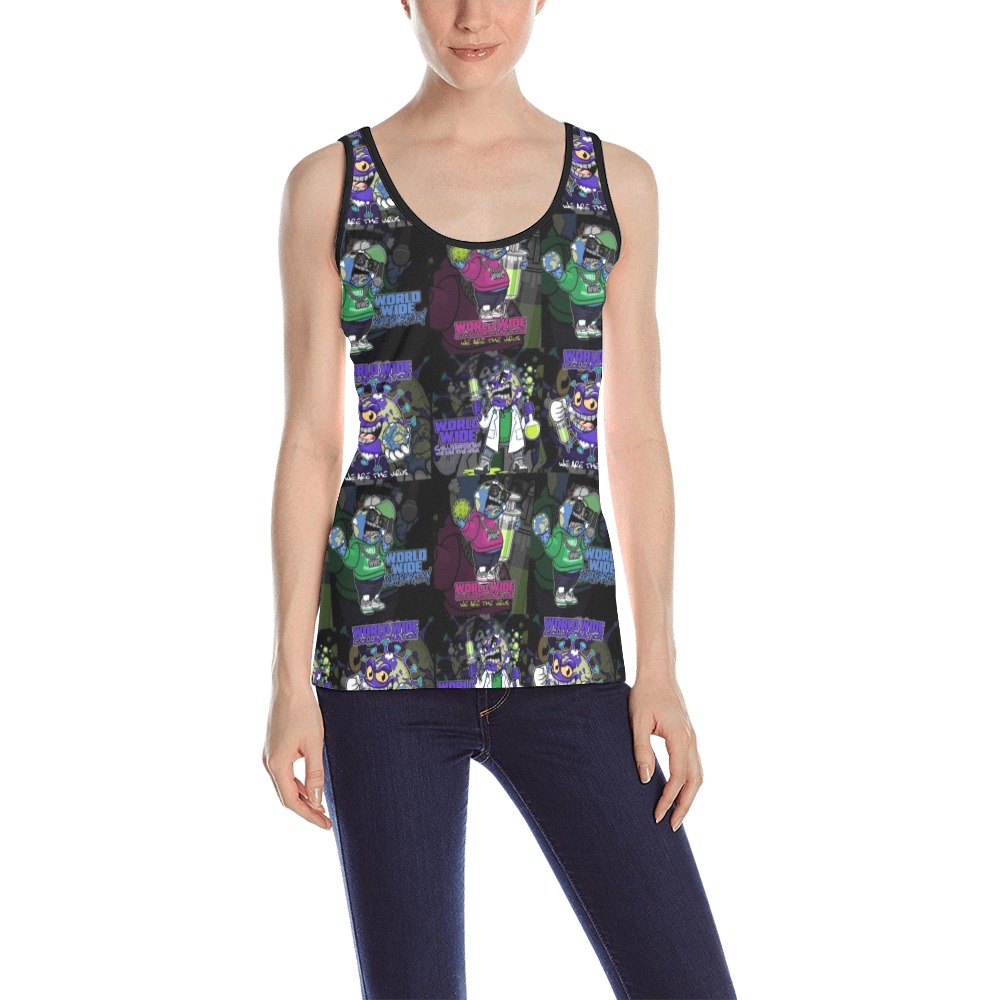 wwcfam All Over Print Tank Top for Women (Model T43)