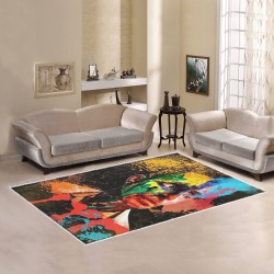 Pop On Art by Nico Bielow Area Rug7'x5'