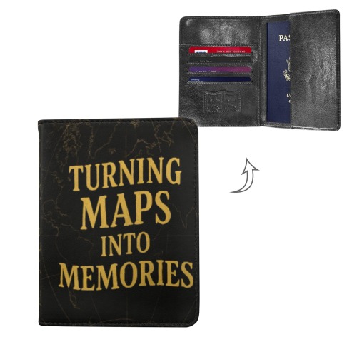 passport holder black