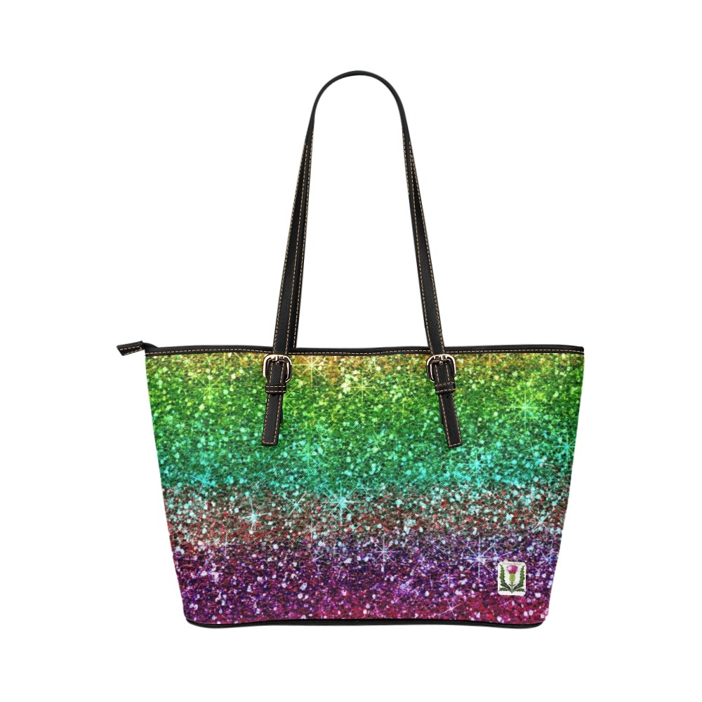 Fairlings Delight's Rainbow Collection- 53086H Leather Tote Bag/Large (Model 1651)