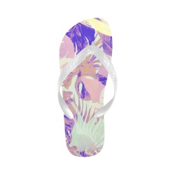 Modern_paint_abstract_jungle Flip Flops for Men/Women (Model 040)