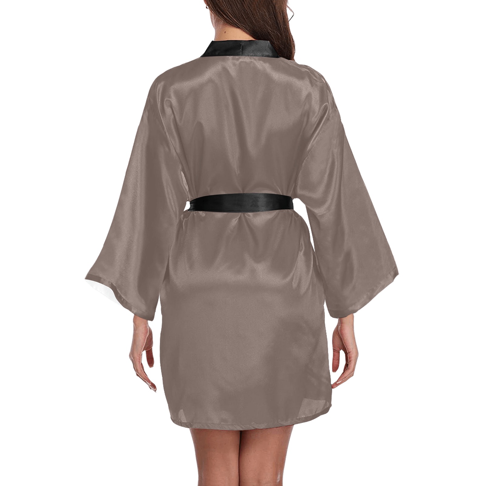 Coffee Quartz Long Sleeve Kimono Robe
