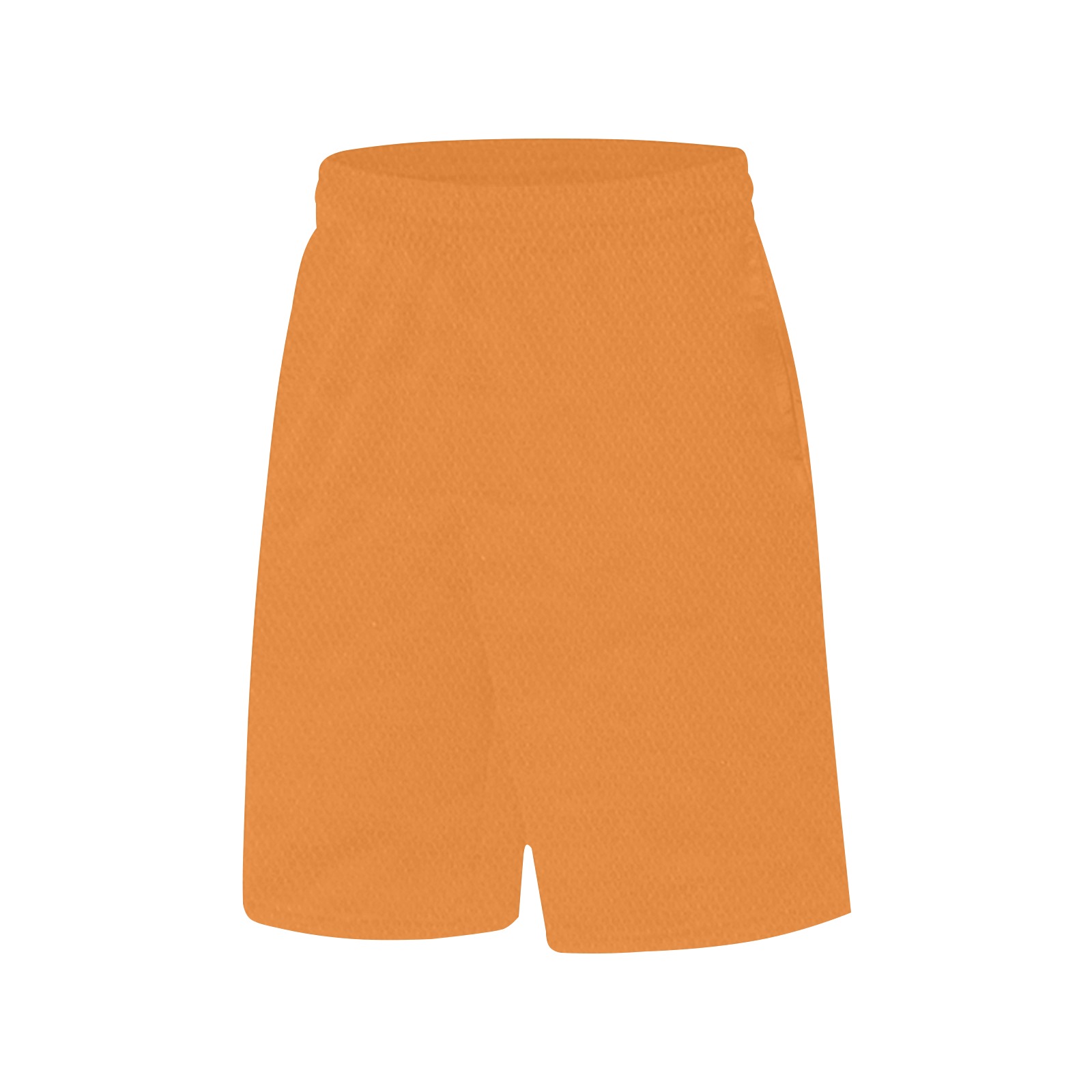 orange All Over Print Basketball Shorts with Pocket