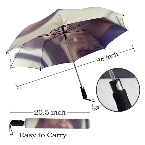 Personalized Umbrella Semi-Automatic Foldable Umbrella (Model U12)