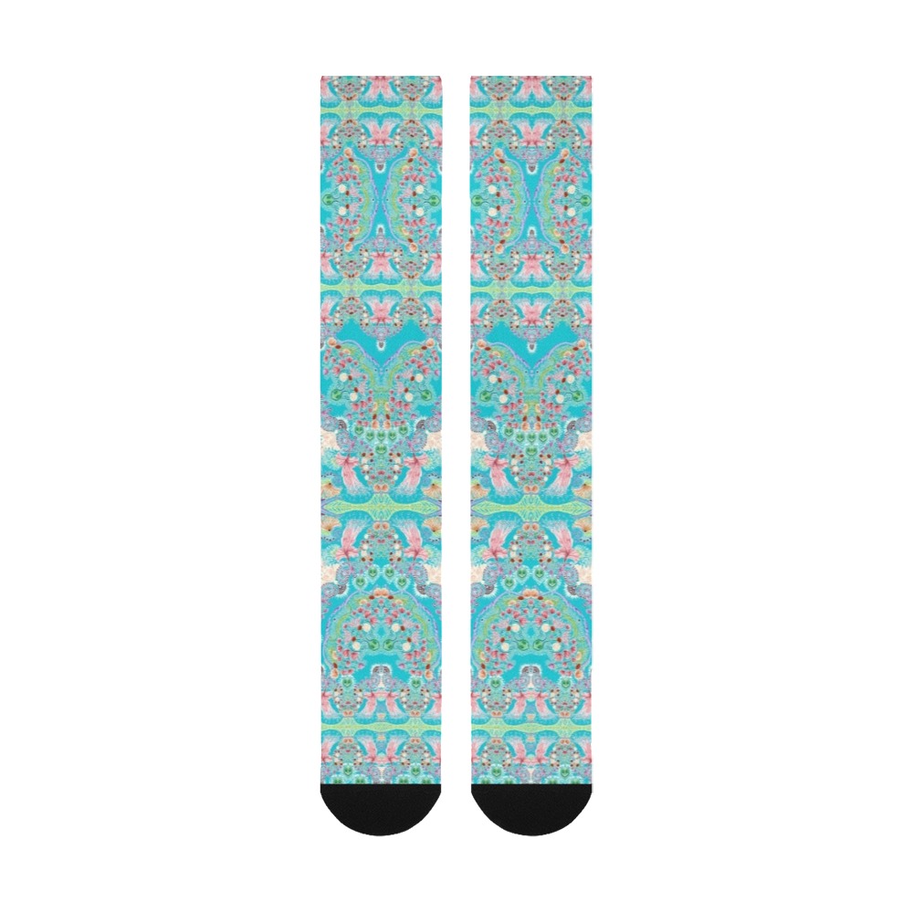 sweet nature-background blue Over-The-Calf Socks