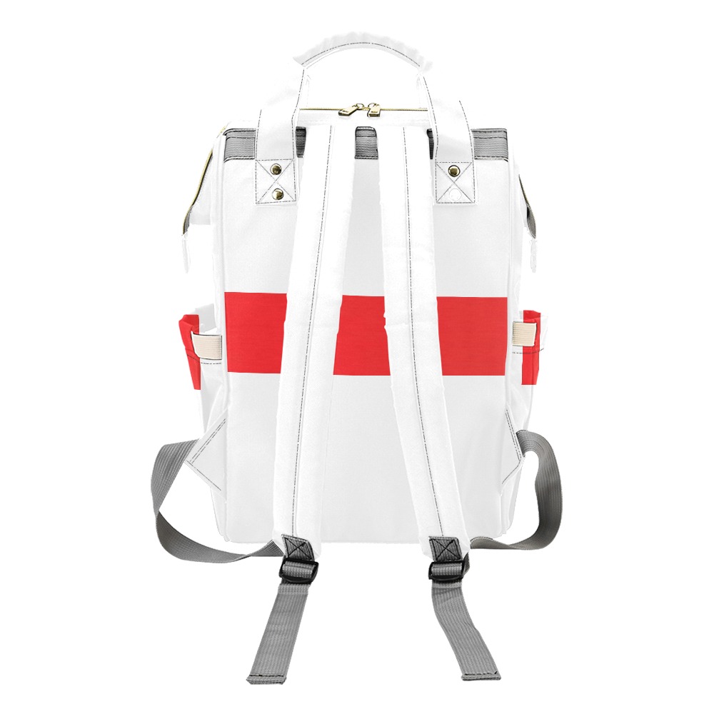 red bookbag Multi-Function Diaper Backpack/Diaper Bag (Model 1688)