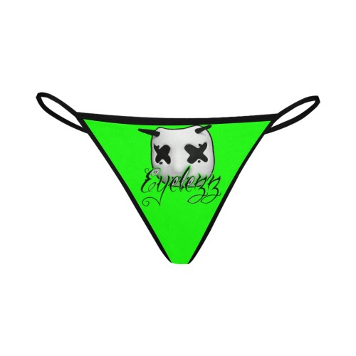 Eyelezz Green Women's All Over Print G-String Panties (Model L35)