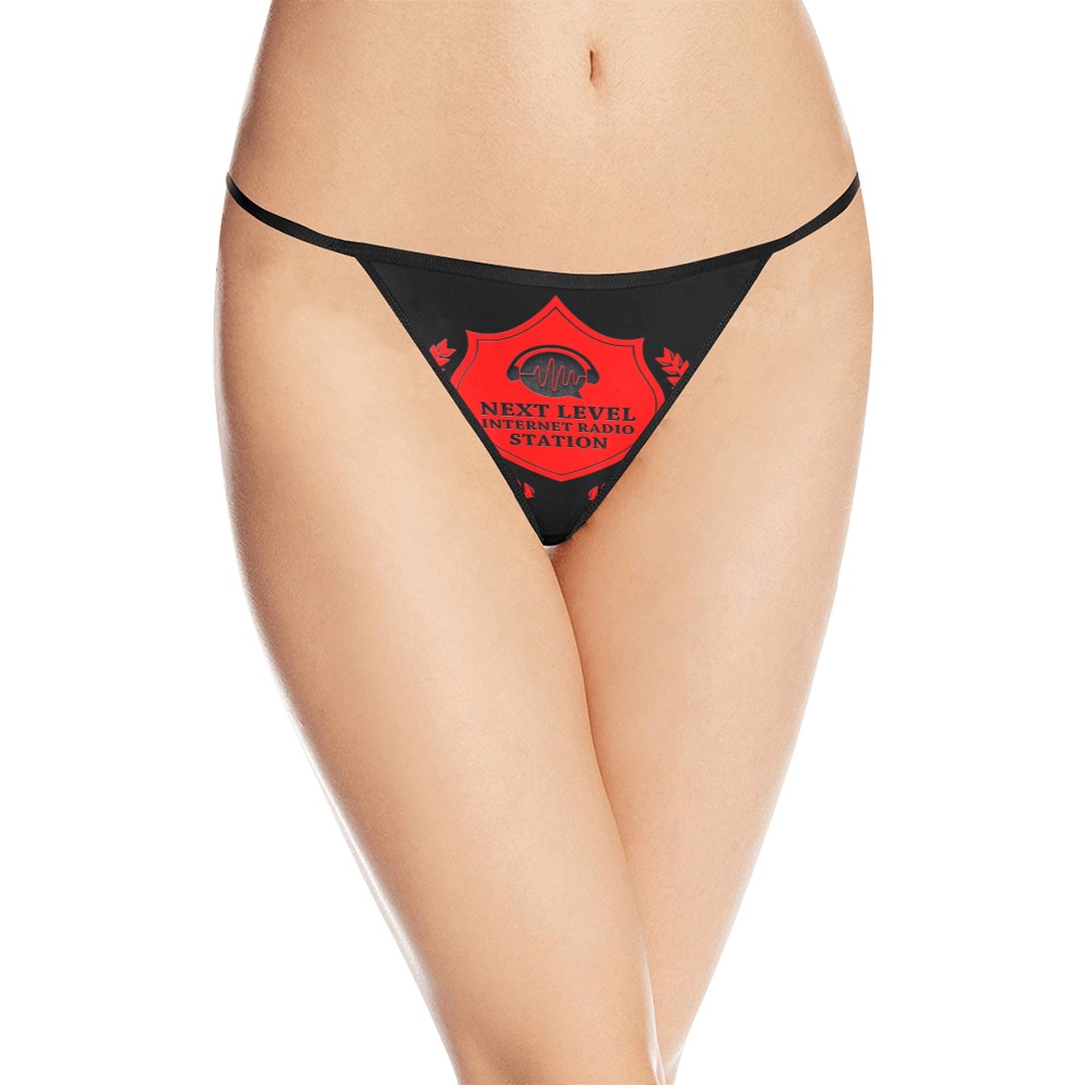 RED NEXT LEVEL THONGS Women's All Over Print G-String Panties (Model L35)