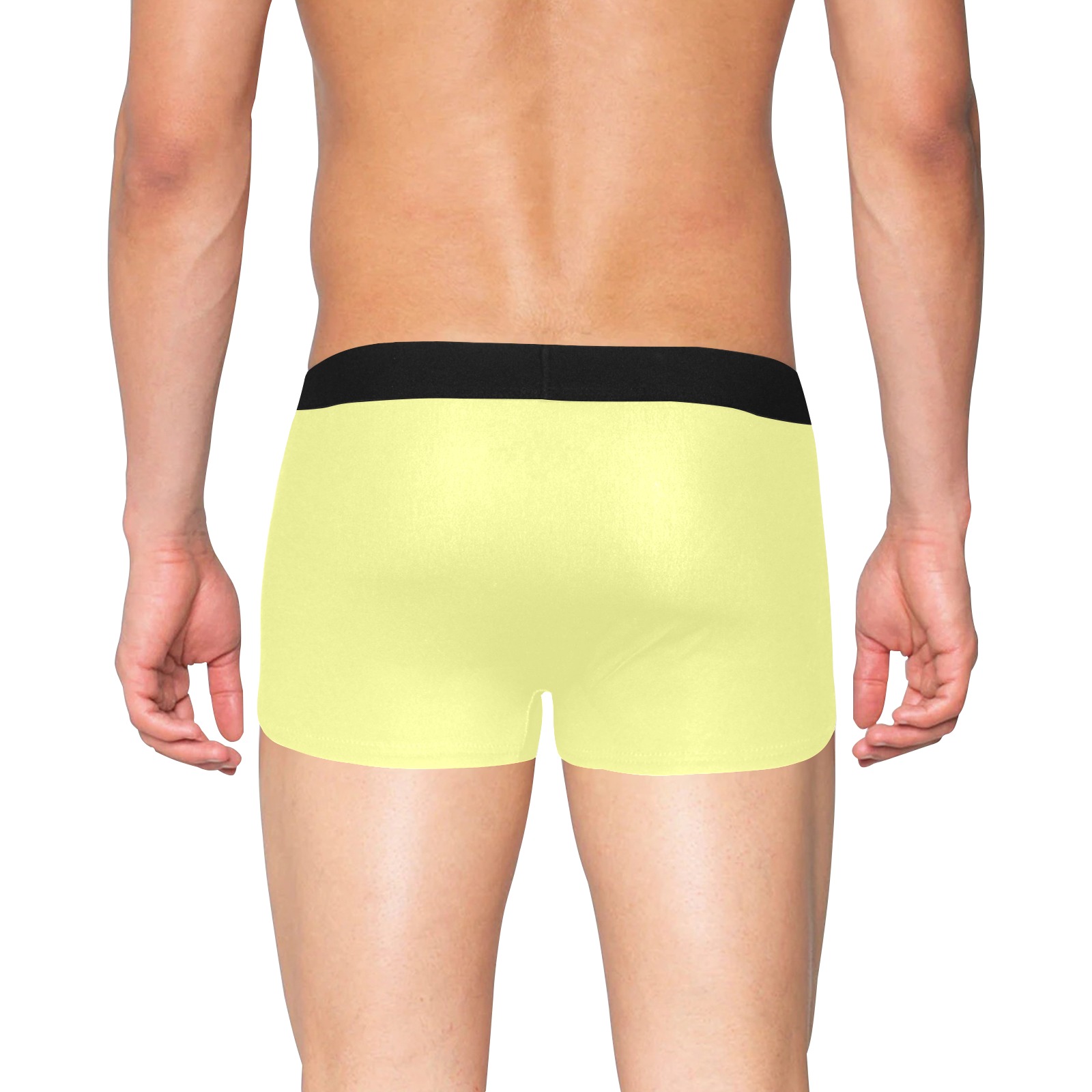 color canary yellow Men's Boxer Briefs with Fly (Model L49)