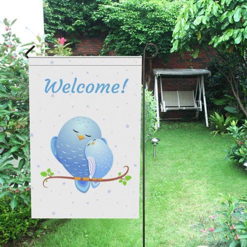 Welcome Garden Flag 12‘’x18‘’(Twin Sides)