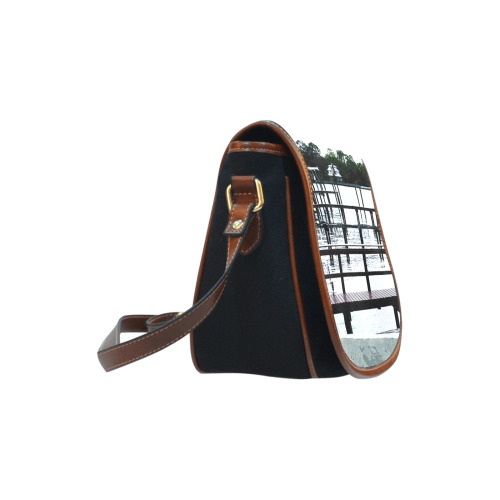Docks On The River 7580 Saddle Bag/Small (Model 1649)(Flap Customization)