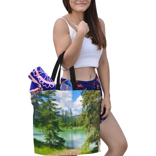Banff All Over Print Canvas Tote Bag/Large (Model 1699)