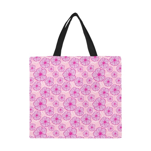 Lots of Pink All Over Print Canvas Tote Bag/Large (Model 1699)