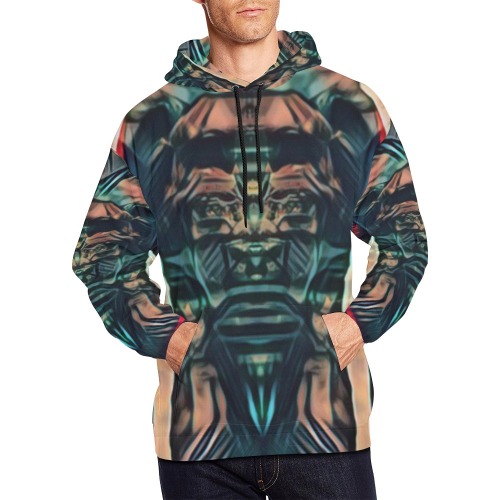 Time Mummy All Over Print Hoodie for Men (USA Size) (Model H13)