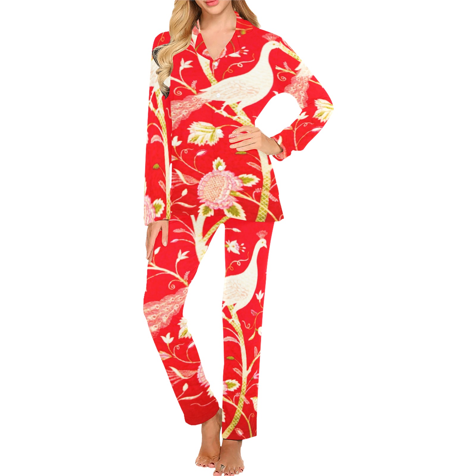 bb tew2ww Women's Long Pajama Set