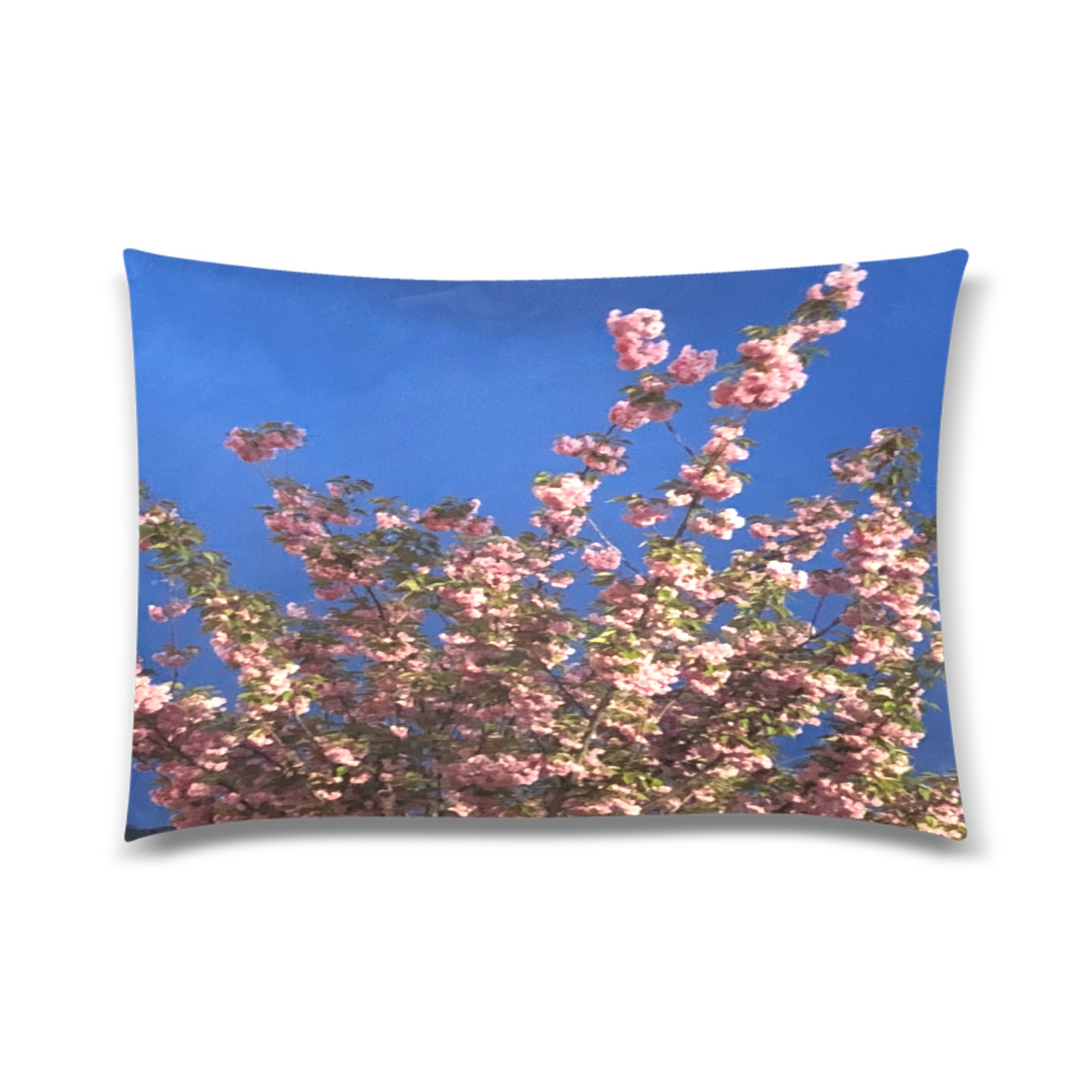 Cherry Tree Collection Custom Zippered Pillow Case 20"x30"(Twin Sides)