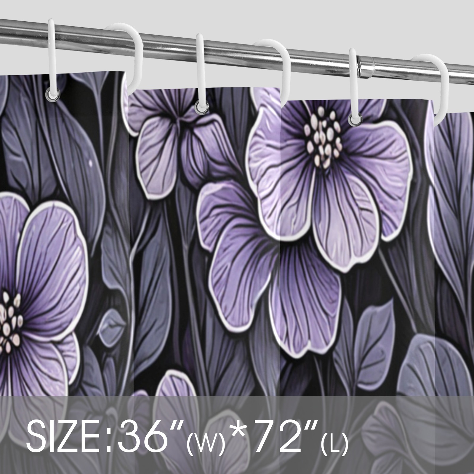 Fabulous Florals 36 Shower Curtain 36"x72"