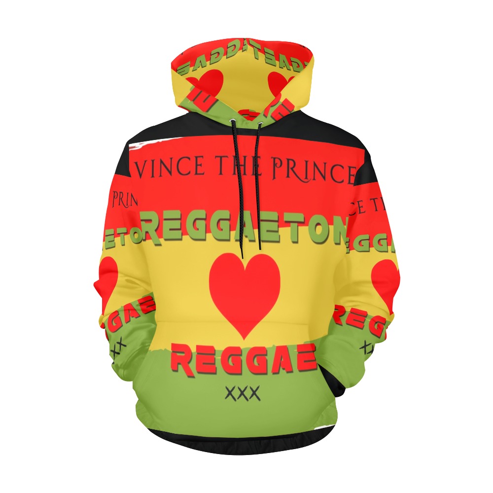 Vince The Prince Reggaeton Love Reggae All Over Print Hoodie for Men (USA Size) (Model H13)