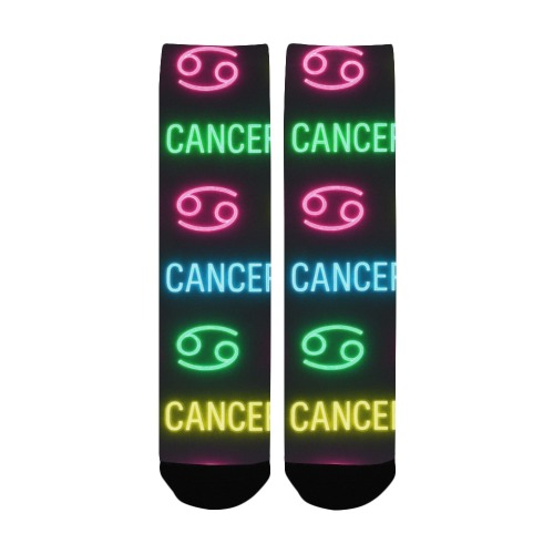 Neon Cancer Zodiac Pattern
