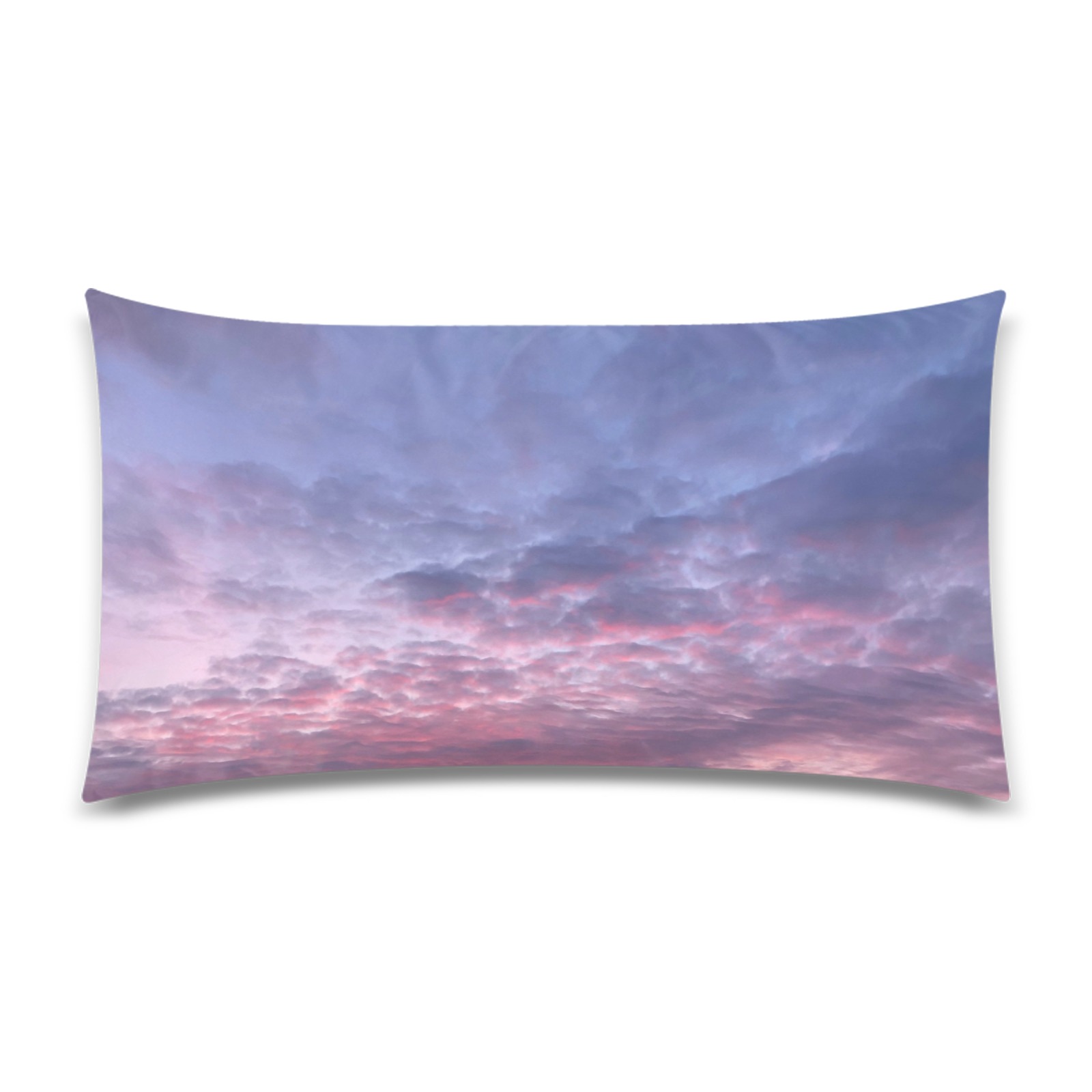 Moring Purple Sunrise Collection Rectangle Pillow Case 20"x36"(Twin Sides)