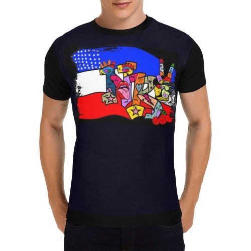 USA NB by Nico Bielow All Over Print T-Shirt for Men (USA Size) (Model T40)