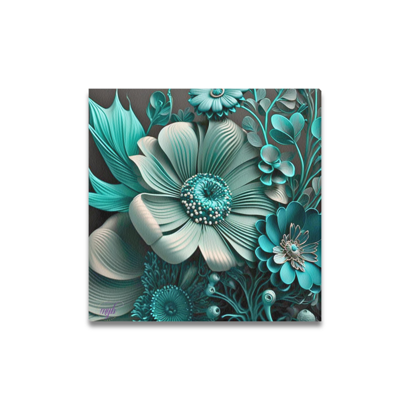 April Showers bring May Flowers Upgraded Canvas Print 16"x16"