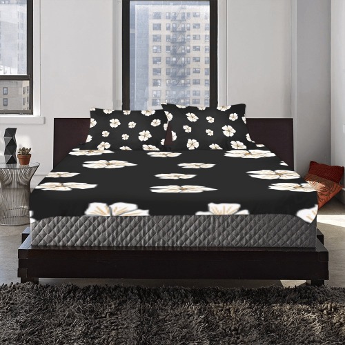 flowers 3-Piece Bedding Set