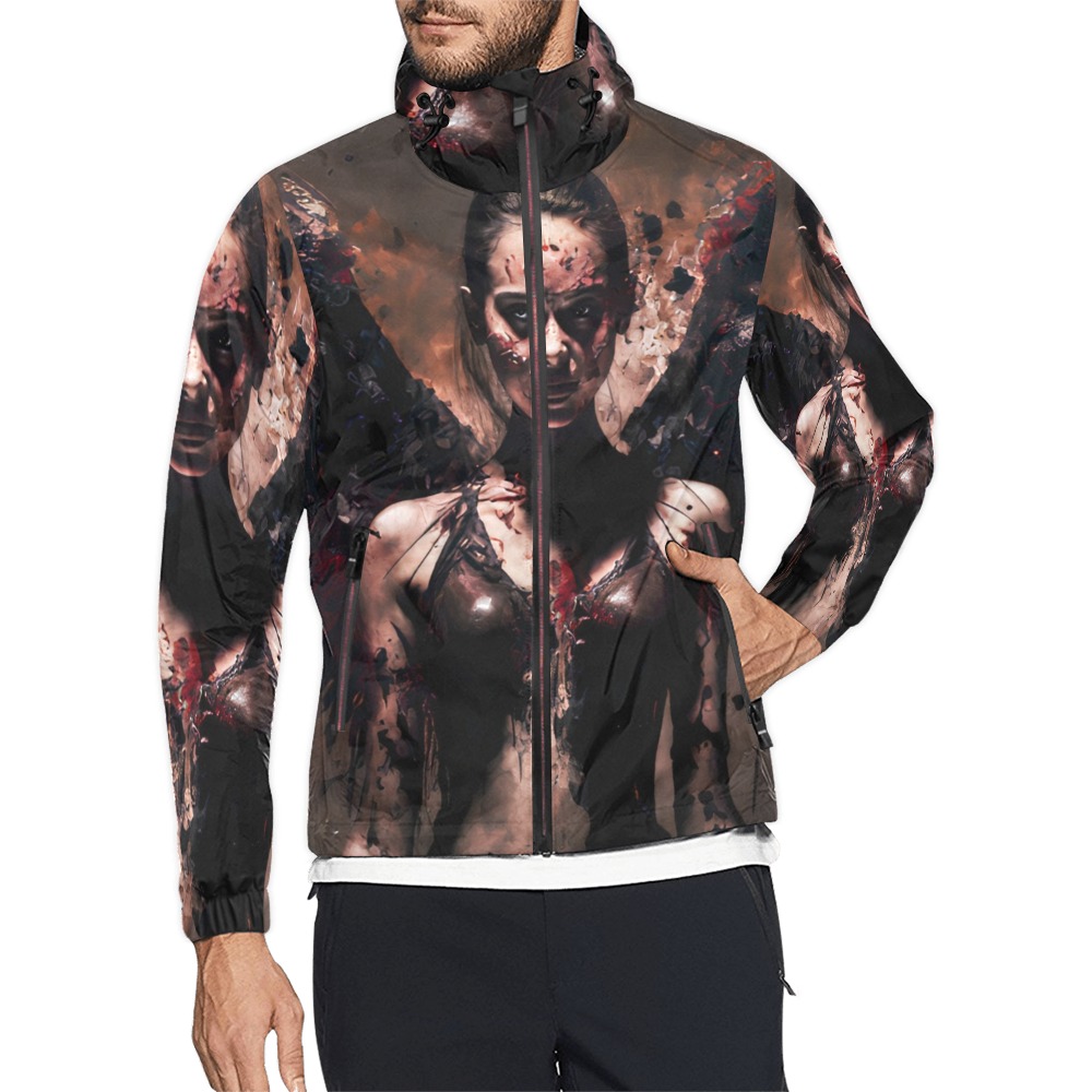 Angel of death Unisex All Over Print Windbreaker (Model H23)