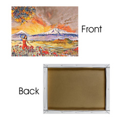 Spring / Գարուն Frame Canvas Print 32"x24"