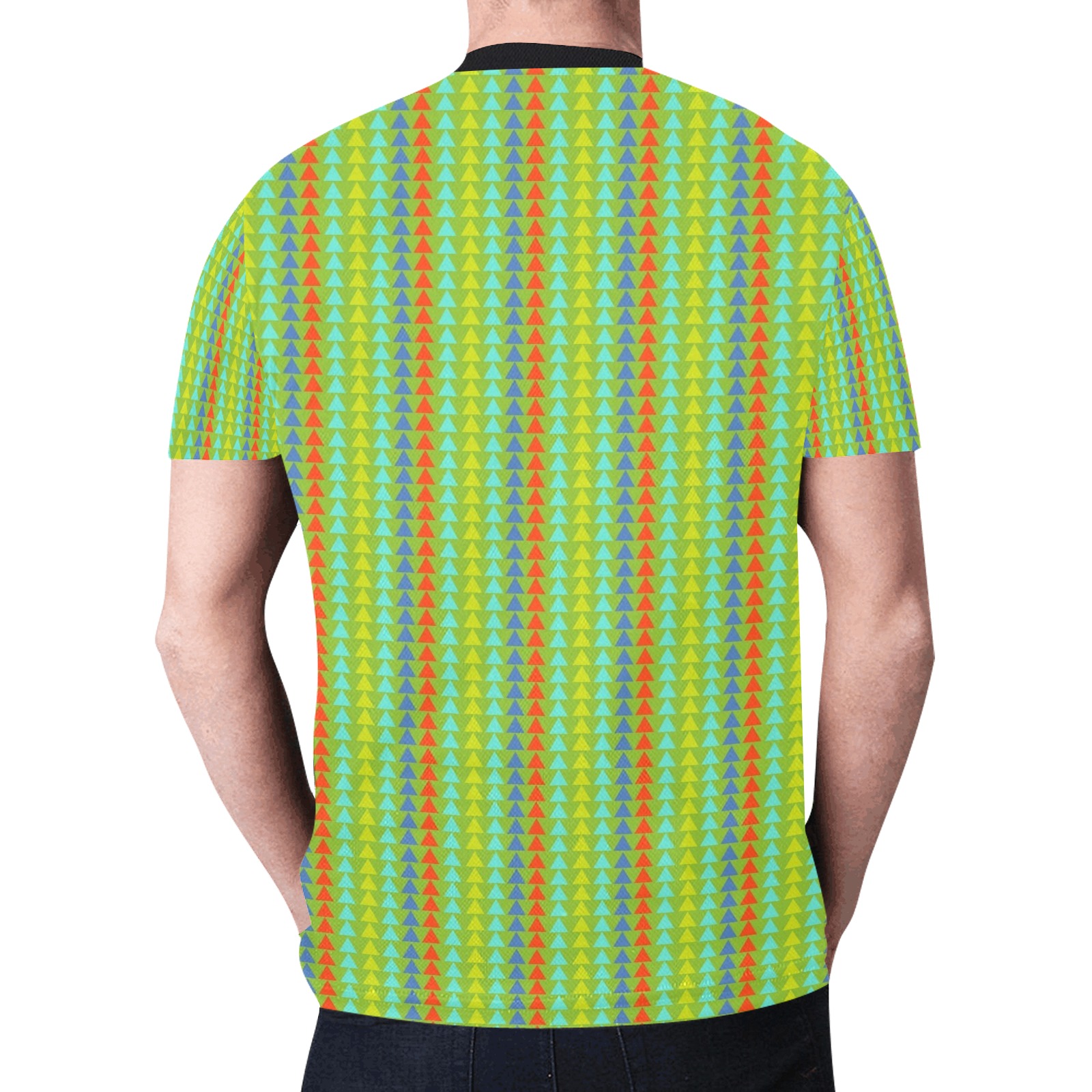 geometric New All Over Print T-shirt for Men (Model T45)