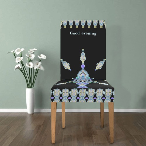 bleuetsGood evening Removable Dining Chair Cover