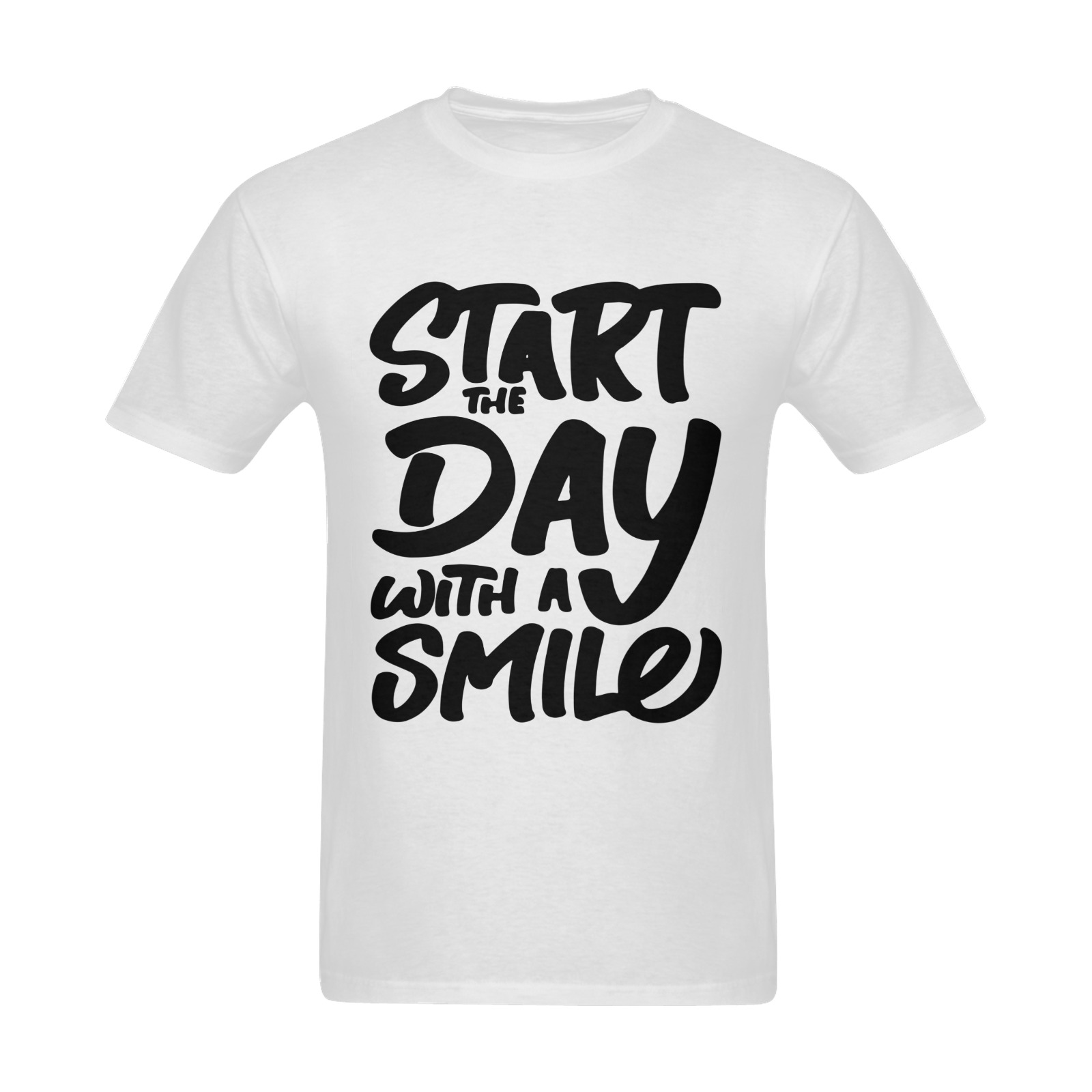 Start the day with a smile Men's Slim Fit T-shirt (Model T13)