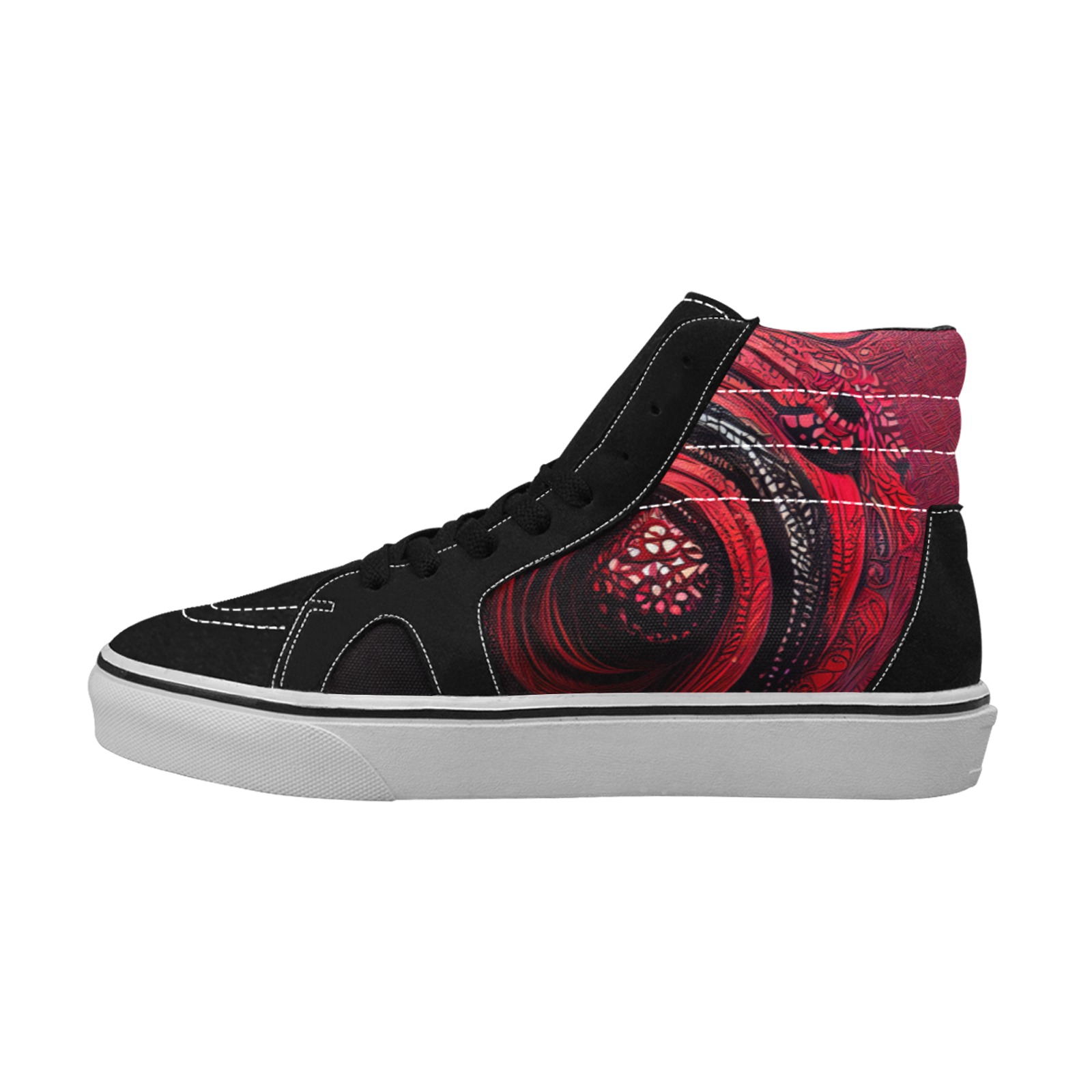 red shield Men's High Top Skateboarding Shoes (Model E001-1)