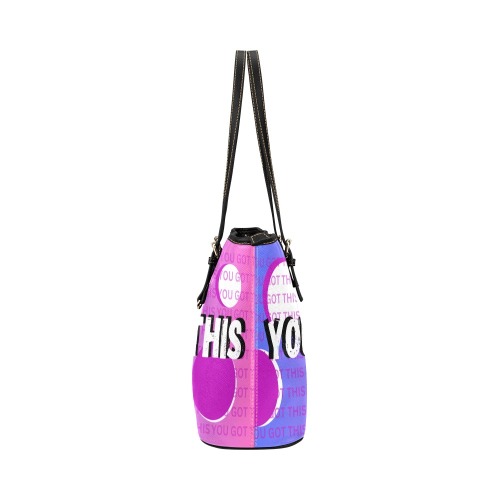 YOU GOT THIS Leather Tote Bag/Small (Model 1651)