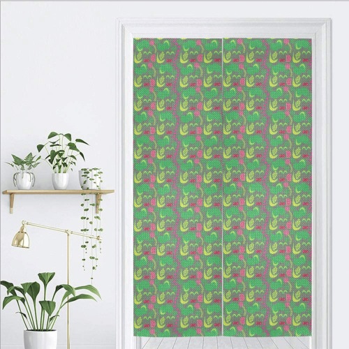 Green&Fruity Pattern Door Curtain Tapestry